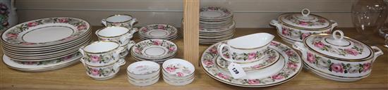 A Royal Worcester Royal Garden pattern part dinner service,